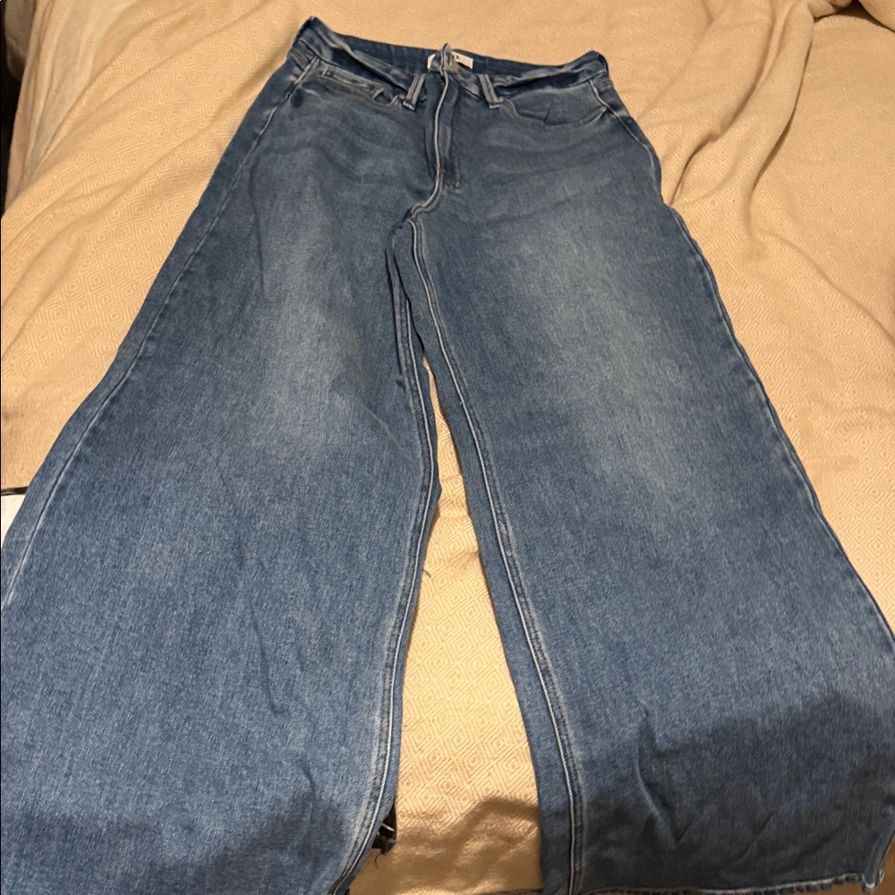 Just Black Wide Leg Jeans in Denim Blue